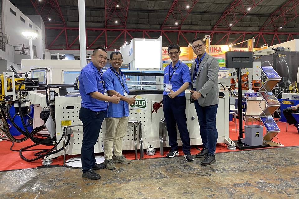 SLT-80-FIBER Laser Tube Cutting Machine at Manufacturing Indonesia 2024